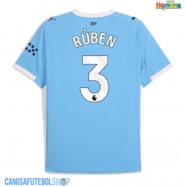 Camisa de time de futebol Manchester City Ruben Dias #3 Replicas 1º Equipamento 2025-26 Manga Curta